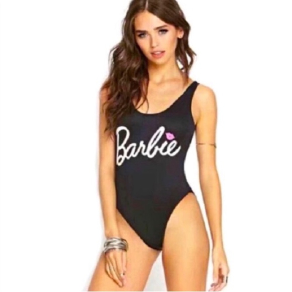 Women’s Barbie Black One Piece Swimsuit